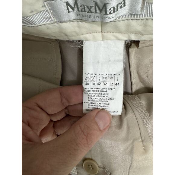 Max Mara Wool Trousers Tapered Leg Classic Quiet Luxury Italy, 10 - Picture 10 of 15